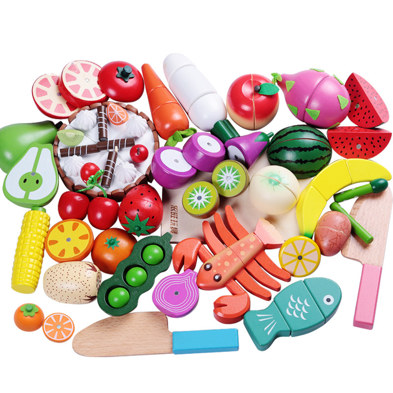 1PCS Wooden Toy Magnetic Cutti – обзор и цена Kitchen Appliances Kids