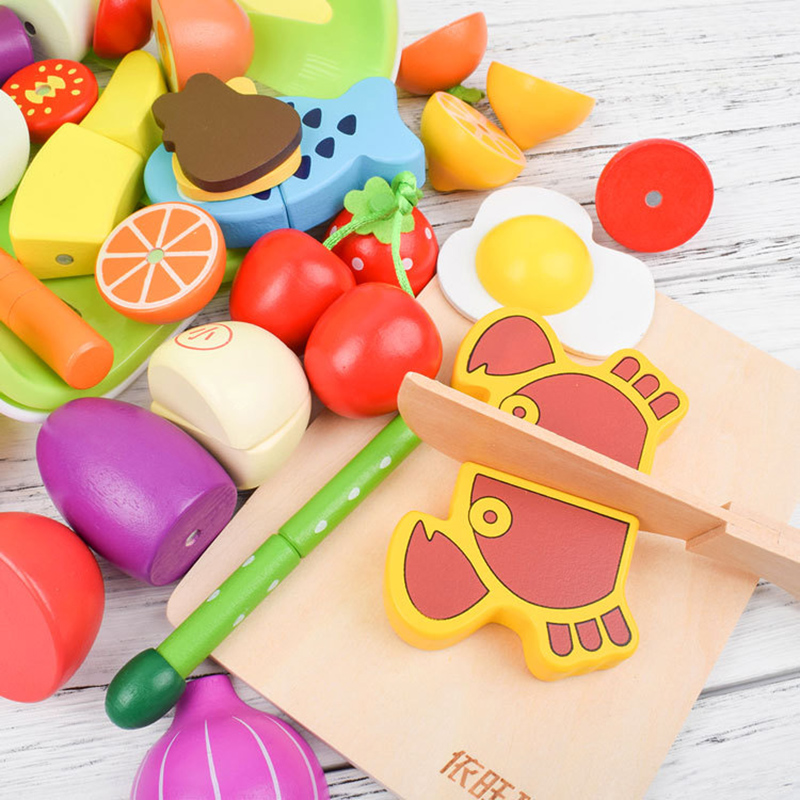 1PCS Wooden Toy Magnetic Cutti – обзор и цена Kitchen Appliances Kids