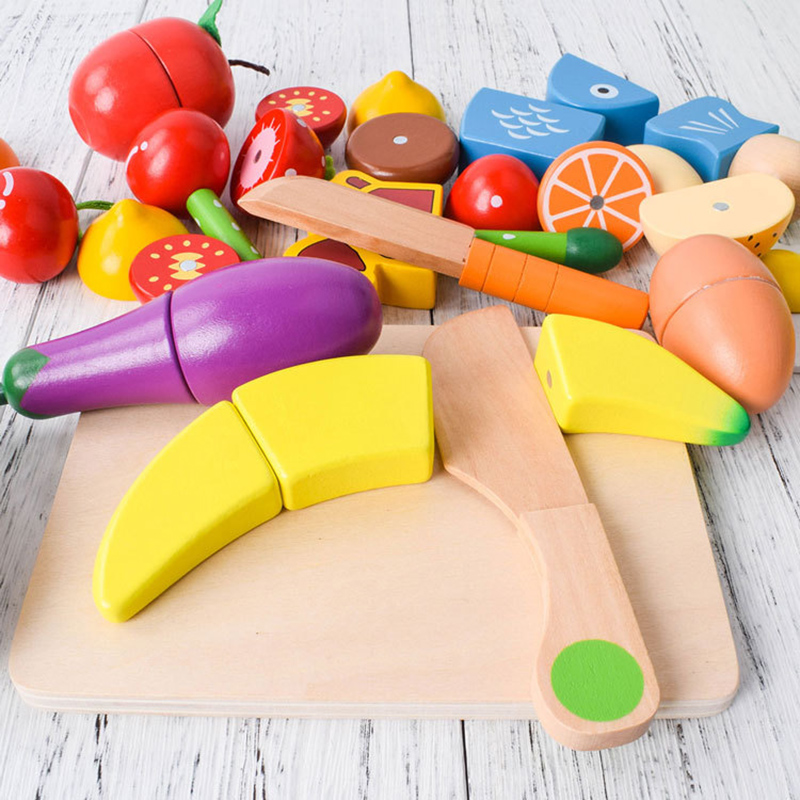 1PCS Wooden Toy Magnetic Cutti – обзор и цена Kitchen Appliances Kids