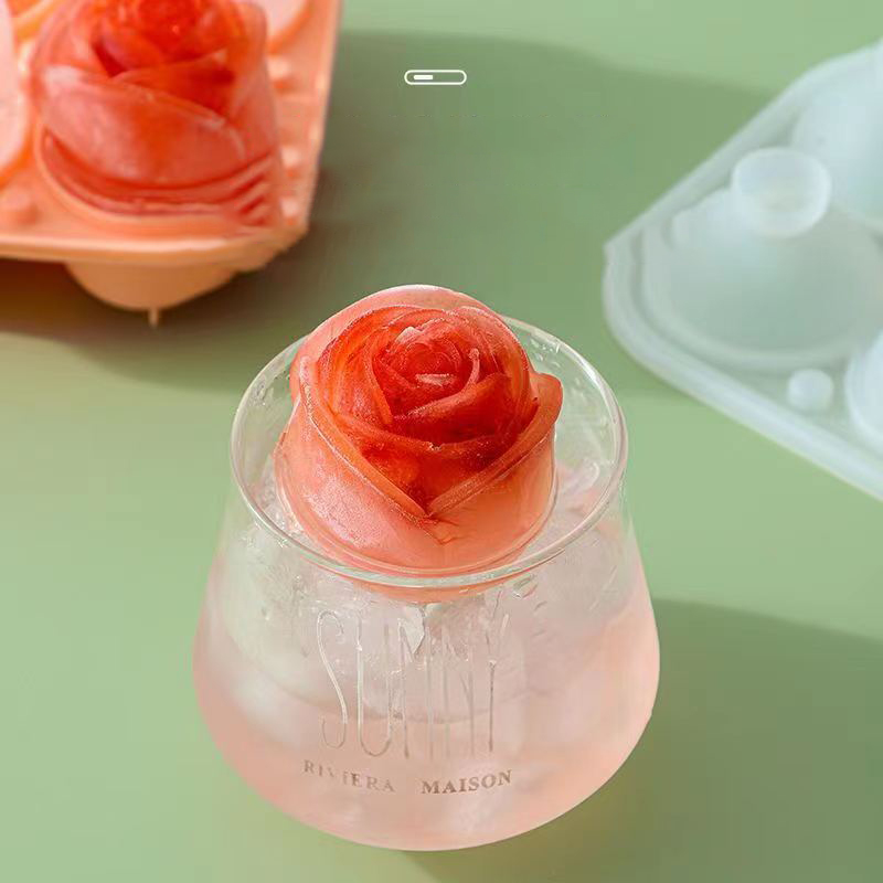 3D Rose Ice Molds 4 Holes Ice  – обзор и цена Kitchen Appliances Holder