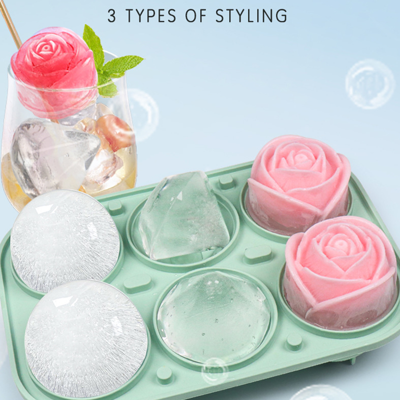 3D Rose Diamond Round Ice Cube – обзор и цена Kitchen Appliances Holder