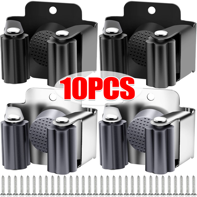 1-10Pcs Mop Broom Holder Wall  – обзор и цена Kitchen Appliances Holder
