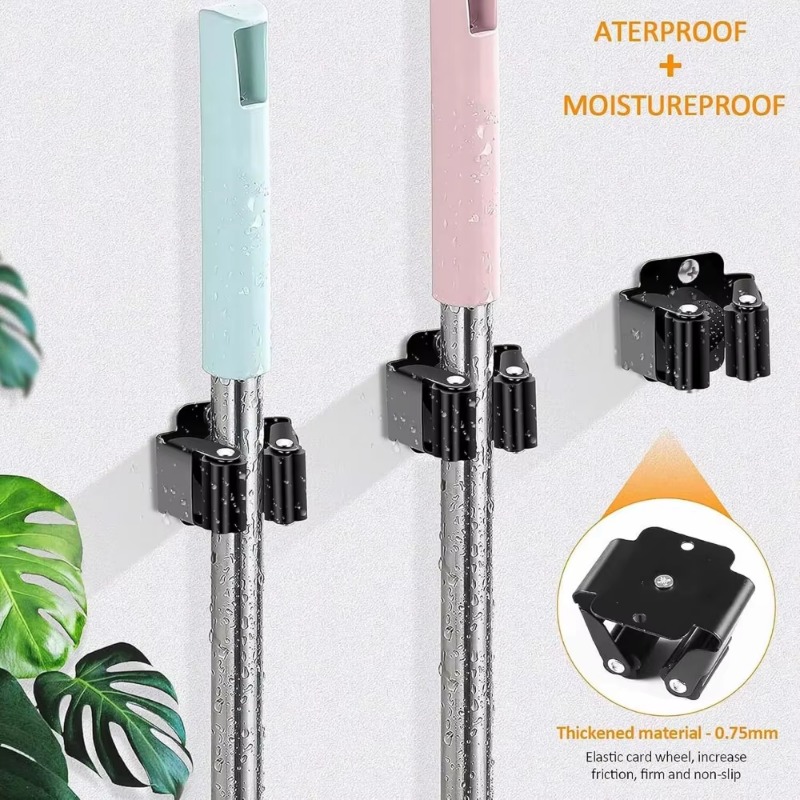 1-10Pcs Mop Broom Holder Wall  – обзор и цена Kitchen Appliances Holder