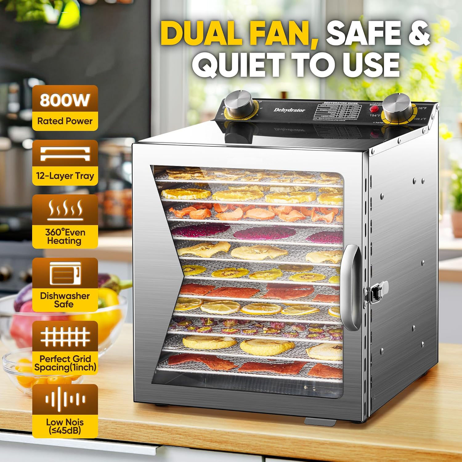 Commercial Home Stainless Stee – обзор и цена Dehydrator Tray Electric
