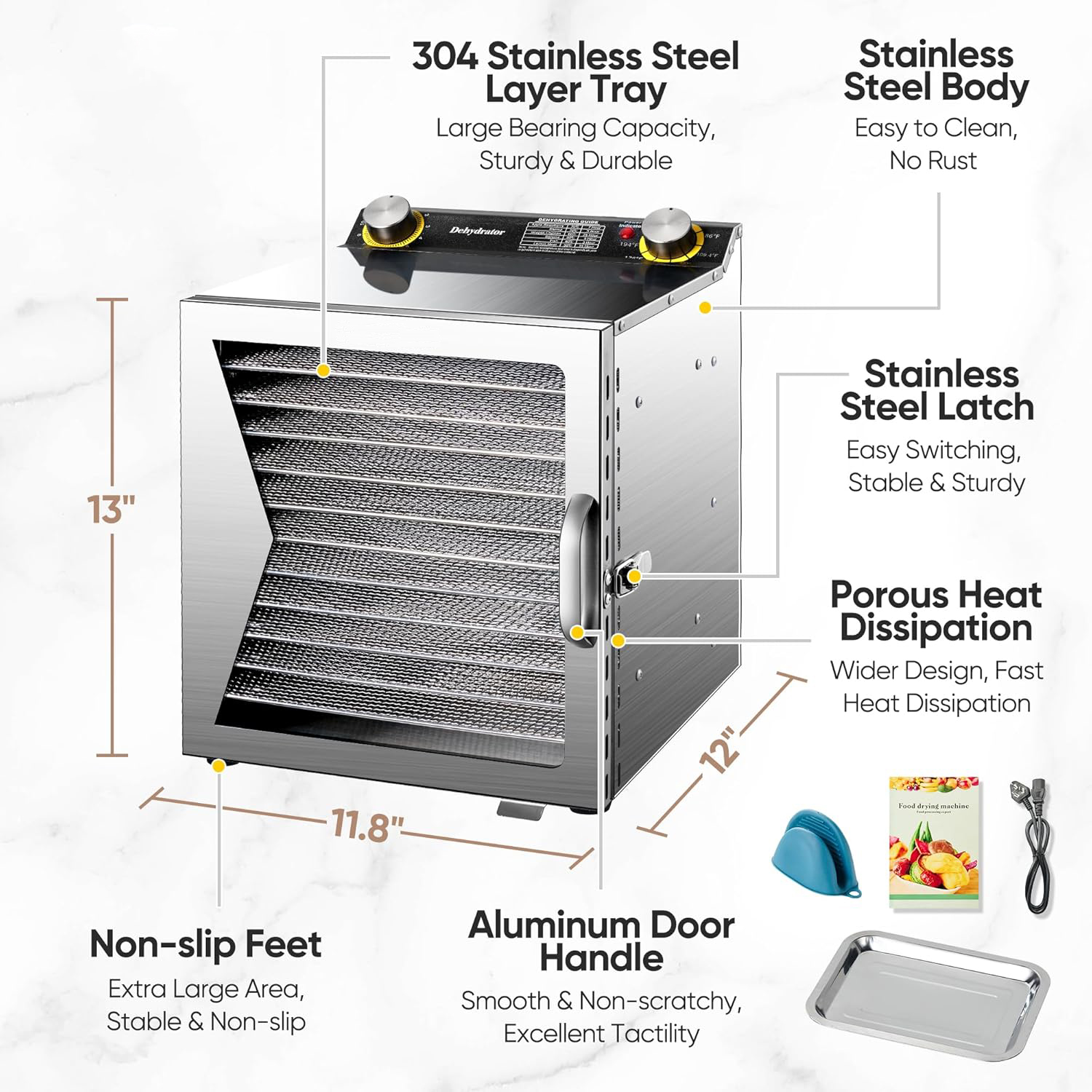 Commercial Home Stainless Stee – обзор и цена Dehydrator Tray Electric