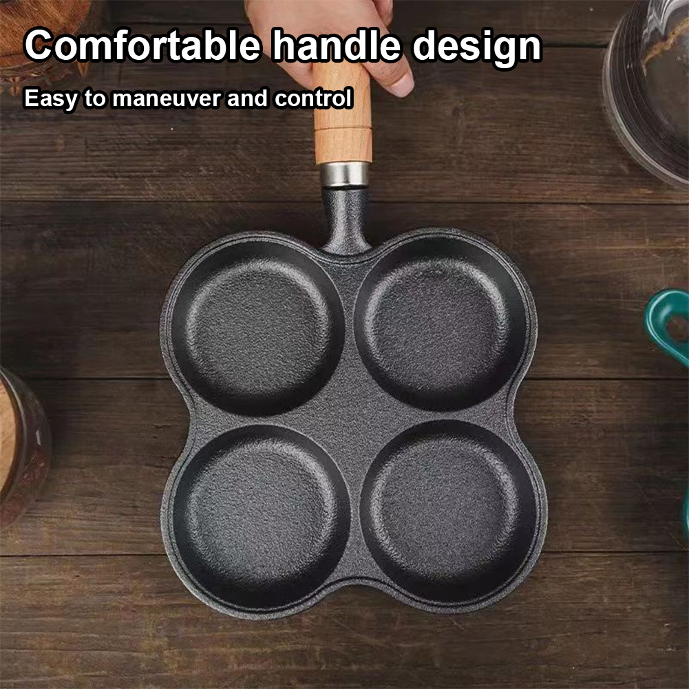4-Hole Frying Pan Non Stick Br – обзор и цена Electric Griddle Pancake
