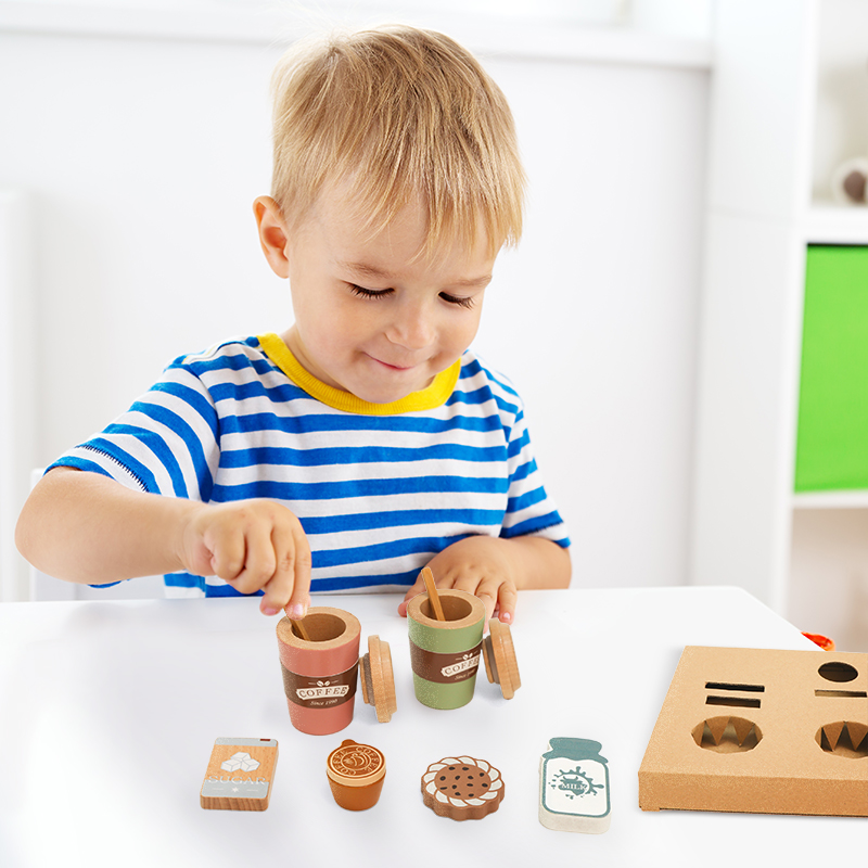Kids Wooden Coffee Toy Set Tod – обзор и цена Kitchen Appliances Kids