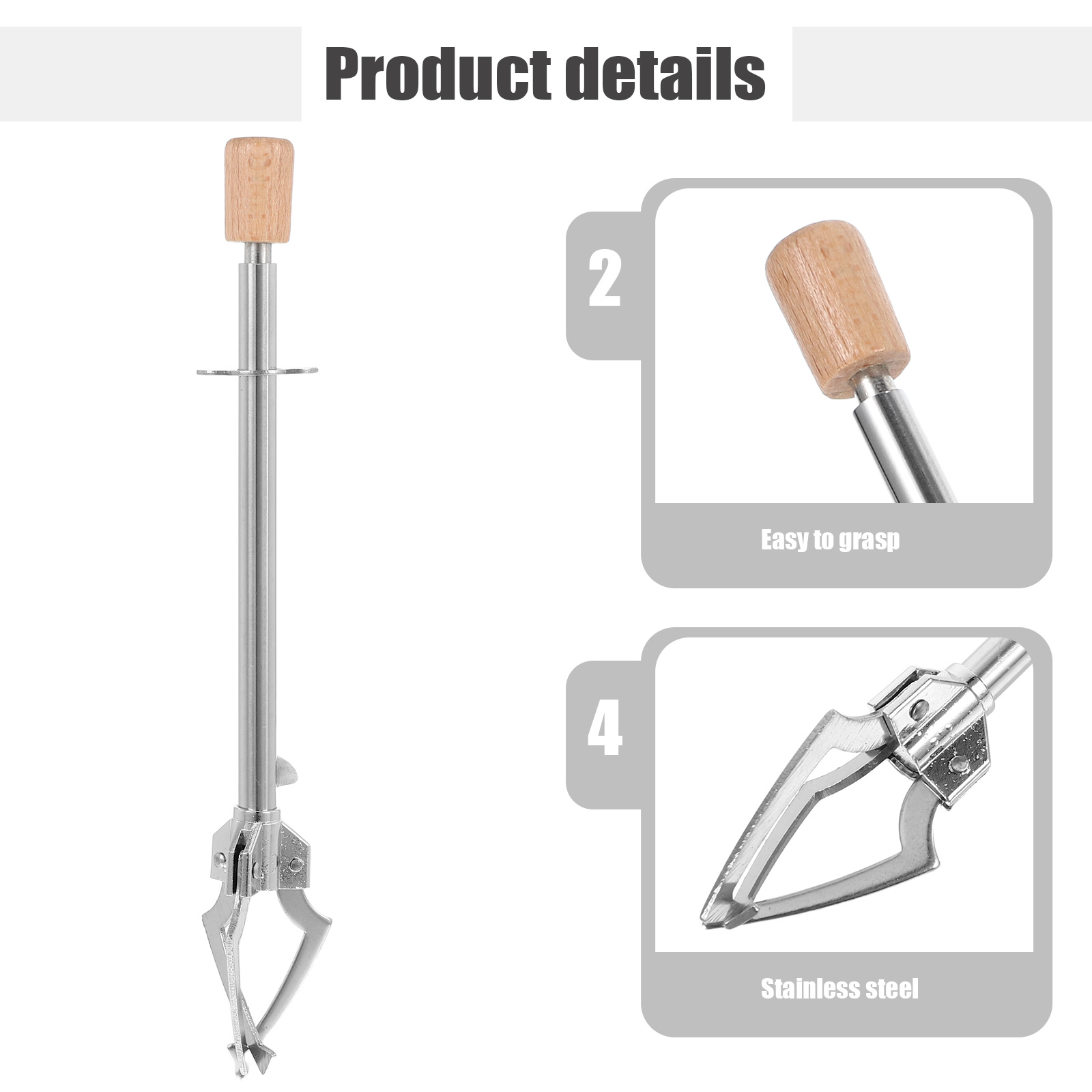1pc Stainless Steel Food Tong  – обзор и цена Kitchen Appliances Holder