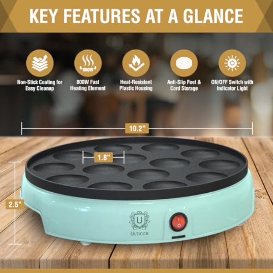Mini Pancake Maker 14-Hole Ele – обзор и цена Electric Griddle Pancake