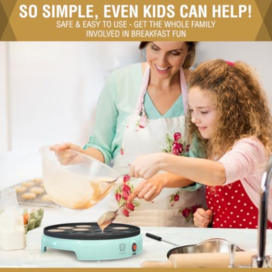 Mini Pancake Maker 14-Hole Ele – обзор и цена Electric Griddle Pancake