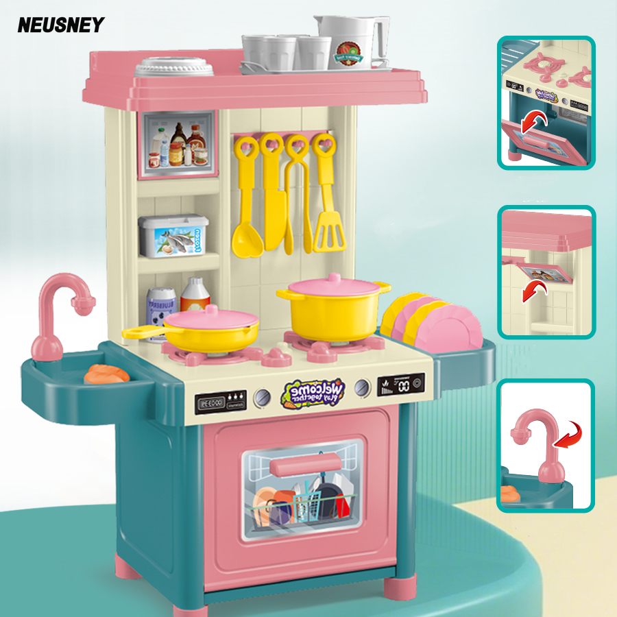 mini 53PCS Pretend Play Kitche – обзор и цена Kitchen Appliances Kids