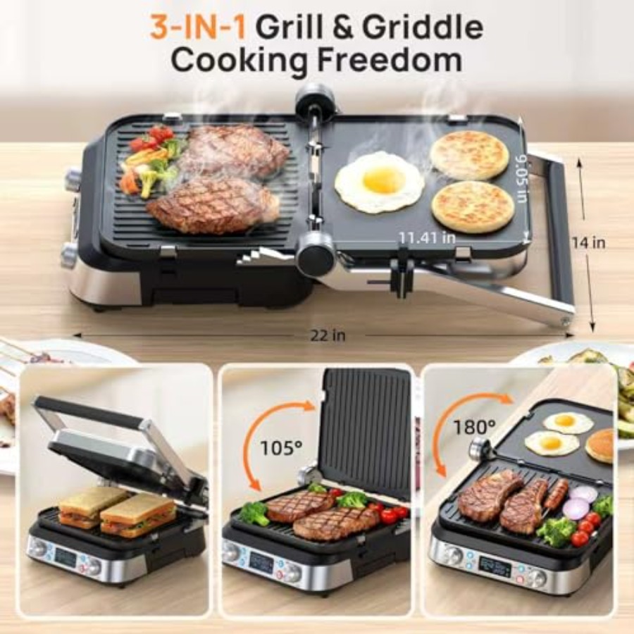 6-in-1 Electric Griddle and In – обзор и цена Electric Griddle Pancake
